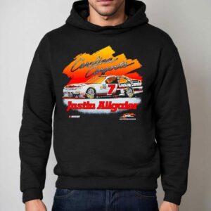 Justin Allgaier Jr Motorsports Team Apparel Carolina Carports Car Shirt 2 Justin Allgaier Jr Motorsports Team Apparel Carolina Carports Car Hoodie