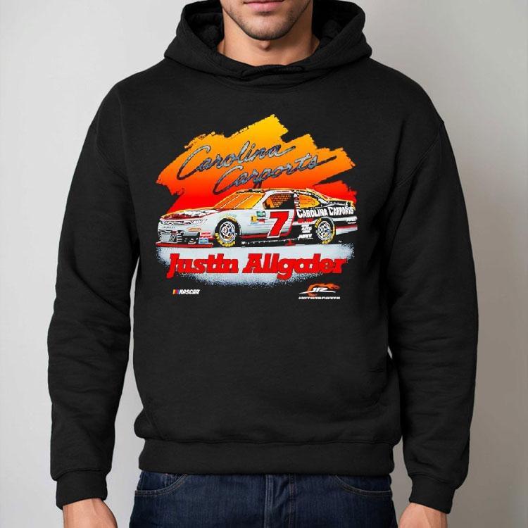 Justin Allgaier Jr Motorsports Team Apparel Carolina Carports Car Shirt Justin Allgaier Jr Motorsports Team Apparel Carolina Carports Car Shirt
