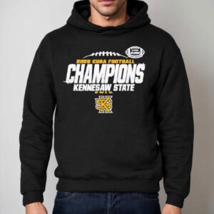 Kennesaw State Owls C-usa Champs 2025 Football Locker Room Shirt 2 Kennesaw State Owls C Usa Champs Football Locker Room Hoodie