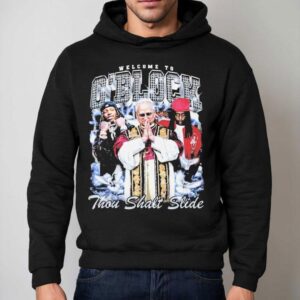 King Von Pope Leo Xiv And Chief Keef Welcome To O Block Thou Shalt Slide Hoodie