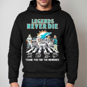 Legends Never Die Miami Dolphins Jim Langer Jake Scott Nick Buoniconti Don Shula Signatures Hoodie