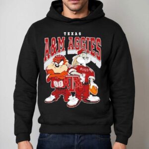 Looney Tunes Bugs Bunny And Taz Texas Am Aggies Football 2024 Shirt 2 Looney Tunes Bugs Bunny And Taz Texas Am Aggies Football Hoodie