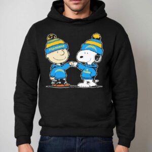 Los Angeles Chargers Snoopy And Charlie Brown Best Friends Hoodie