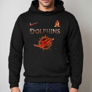Miami Dolphins X Avatar Fire And Ash Logo Hoodie