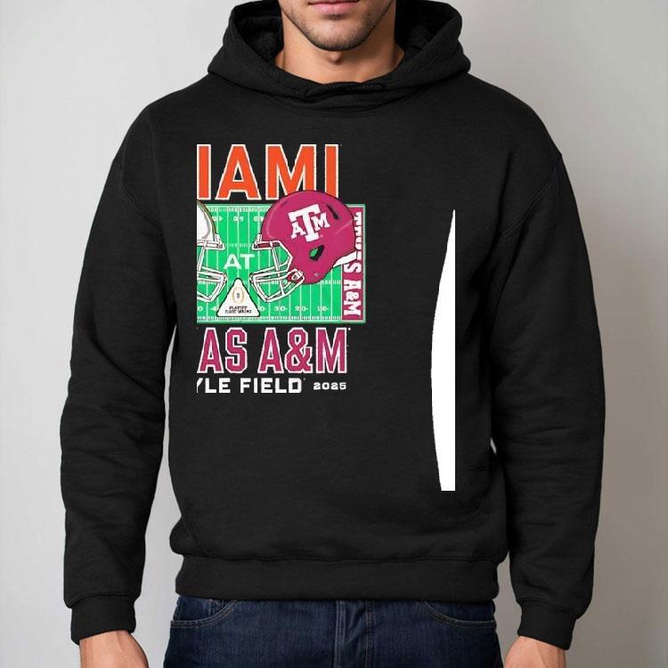 Miami Hurricanes Vs Texas Am Aggies College Football Playoff 2025 Shirt Miami Hurricanes Vs Texas Am Aggies College Football Playoff 2025 Shirt
