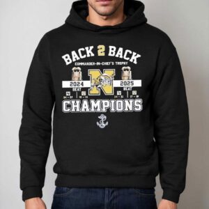 Midshipmen Back To Back Champions Commander In Chief S Trophy Hoodie
