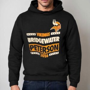 Minnesota Vikings Bridgewater And Peterson Hoodie