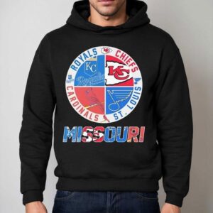 Missouri Kansas City Chiefs Kansas City Royals And St Louis Cardinals St Louis Blues Hoodie