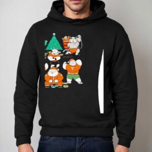 Muscular Icons Of The Christmas Season Featuring Santa Claus Krampus The Grinch And More Hoodie