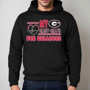 My Heart Beats For Georgia Bulldogs Logo Hoodie