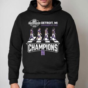 Northwestern Wildcats Gameabove Sports Bowl Champions Abbey Road Parody Ford Field Detroit Michigan December Hoodie