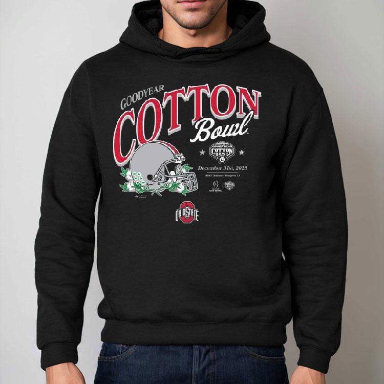 Ohio State Buckeyes 2025 Cotton Bowl Dec 31st 2025 Helmet Shirt Ohio State Buckeyes 2025 Cotton Bowl Dec 31st 2025 Helmet Shirt