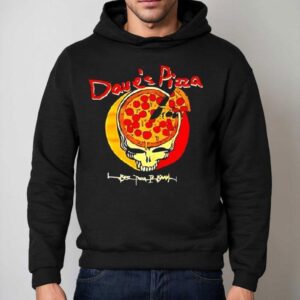 Pizza Skull Grateful Dead S Vs Dave S Pizza Logo Hoodie