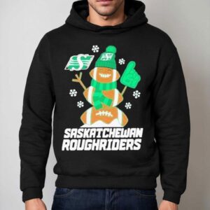 Saskatchewan Roughriders The Rider Snowman Christmas Shirt 2 Saskatchewan Roughriders The Rider Snowman Christmas Hoodie