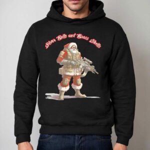Silver Bells And Brass Shells Santa Christmas Hoodie
