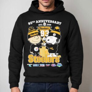 Snoopy And Charlie Brown Pittsburgh Slers Rd Anniversary Thank You Hoodie