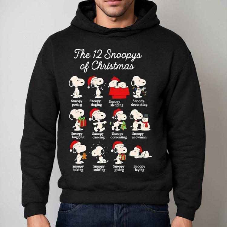 Snoopy Christmas The 12 Snoopys Of Christmas Shirt Snoopy Christmas The 12 Snoopys Of Christmas Shirt