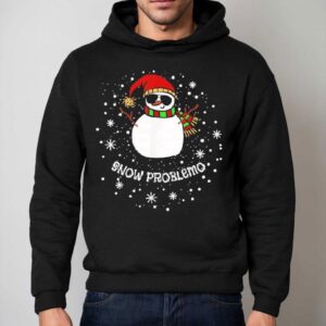 Snow Problemo Funny Christmas Snowman Hoodie