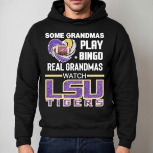 Some Grandmas Play Bingo Real Grandmas Watch Lsu Tigers Diamond Hear Hoodie