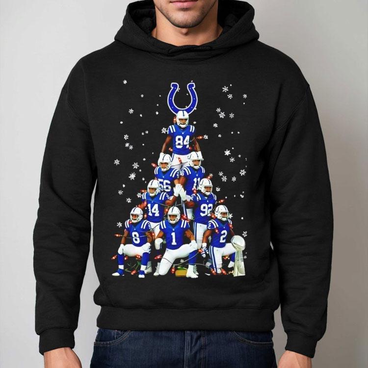 Super Bowl Trophy Indianapolis Colts With Christmas Tree Players Graphic Shirt Super Bowl Trophy Indianapolis Colts With Christmas Tree Players Graphic Shirt