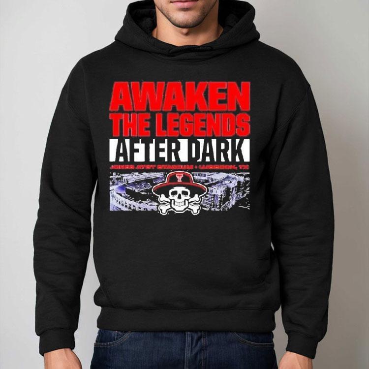 Texas Tech Red Raiders Awaken The Legends After Dark Skull And Bones Logo 2024 Shirt Texas Tech Red Raiders Awaken The Legends After Dark Skull And Bones Logo 2024 Shirt