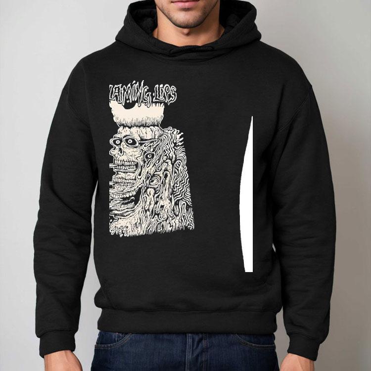 The Flaming Lips Band Skeleton Smoking Shirt The Flaming Lips Band Skeleton Smoking Shirt