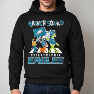 The Grinch And Friends X Grinch Squad Philadelphia Eagles Shirt 2 The Grinch And Friends X Grinch Squad Philadelphia Eagles Hoodie