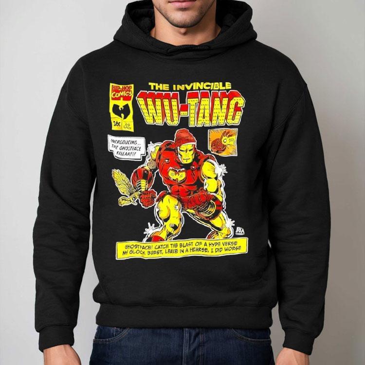The Invincible Wu-tang Ghostface Killah Iron Man Collab Shirt The Invincible Wu-tang Ghostface Killah Iron Man Collab Shirt