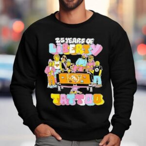 25 Years Of Liberty Tattoo People Playing Pool Shirt 3 Years Of Liberty Tattoo People Playing Pool Sweatshirt
