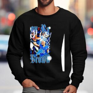 Amon Ra St Brown Detroit Lions Football Player Graphic Sweatshirt