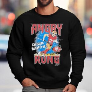 Angry Runs San Francisco 49ers Christian Mccaffrey Good Morning Football Nfl Network Shirt 3 Angry Runs San Francisco Ers Christian Mccaffrey Good Morning Football Nfl Network Sweatshirt