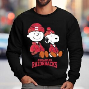 Arkansas Razorbacks X Snoopy And Charlie Brown Shirt 3 Arkansas Razorbacks X Snoopy And Charlie Brown Sweatshirt