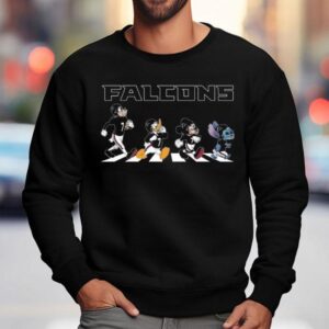 Atlanta Falcons X Stitch Mickey Mouse Donald Duck And Goofy Dog Abbey Road 2025 Shirt 3 Atlanta Falcons X Stitch Mickey Mouse Donald Duck And Goofy Dog Abbey Road Sweatshirt