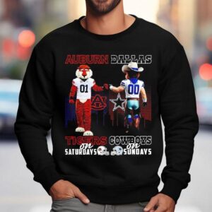 Auburn Tigers On Saturdays X Dallas Cowboys On Sundays Masco Sweatshirt