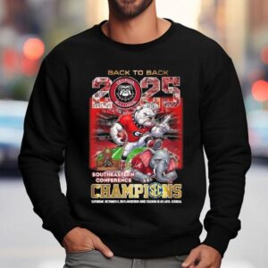 Back To Back Georgia Bulldogs Southeastern Conference Champions Vintage Masco Sweatshirt