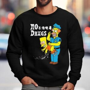 Bart Simpson Police Chief No Drugs Sweatshirt