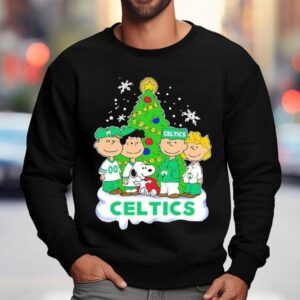 Boston Celtics X Snoopy The Peanuts Holiday Christmas Shirt 3 Boston Celtics X Snoopy The Peanuts Holiday Christmas Sweatshirt