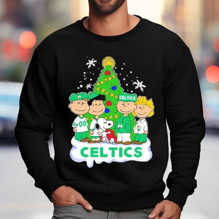 Boston Celtics X Snoopy The Peanuts Holiday Christmas Shirt Boston Celtics X Snoopy The Peanuts Holiday Christmas Shirt