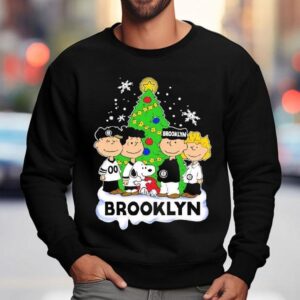 Brooklyn Nets X Snoopy The Peanuts Holiday Christmas Shirt 3 Brooklyn Nets X Snoopy The Peanuts Holiday Christmas Sweatshirt