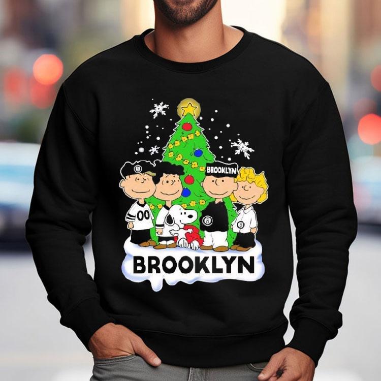 Brooklyn Nets X Snoopy The Peanuts Holiday Christmas Shirt Brooklyn Nets X Snoopy The Peanuts Holiday Christmas Shirt