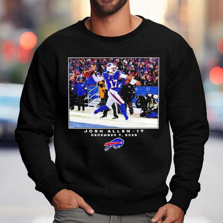 Buffalo Bills Josh Allen December 7th 2025 Nfl Flash Features Shirt Buffalo Bills Josh Allen December 7th 2025 Nfl Flash Features Shirt