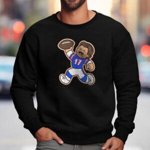 Buffalo Bills Josh Allen Gingerbread Funny Shirt 3 Buffalo Bills Josh Allen Gingerbread Funny Sweatshirt