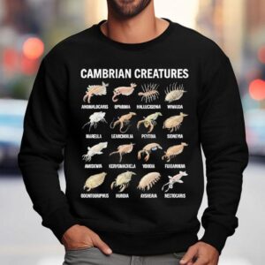 Cambrian Creatures Chart Prehistoric Life Paleontology Shirt 3 Cambrian Creatures Chart Prehistoric Life Paleontology Sweatshirt