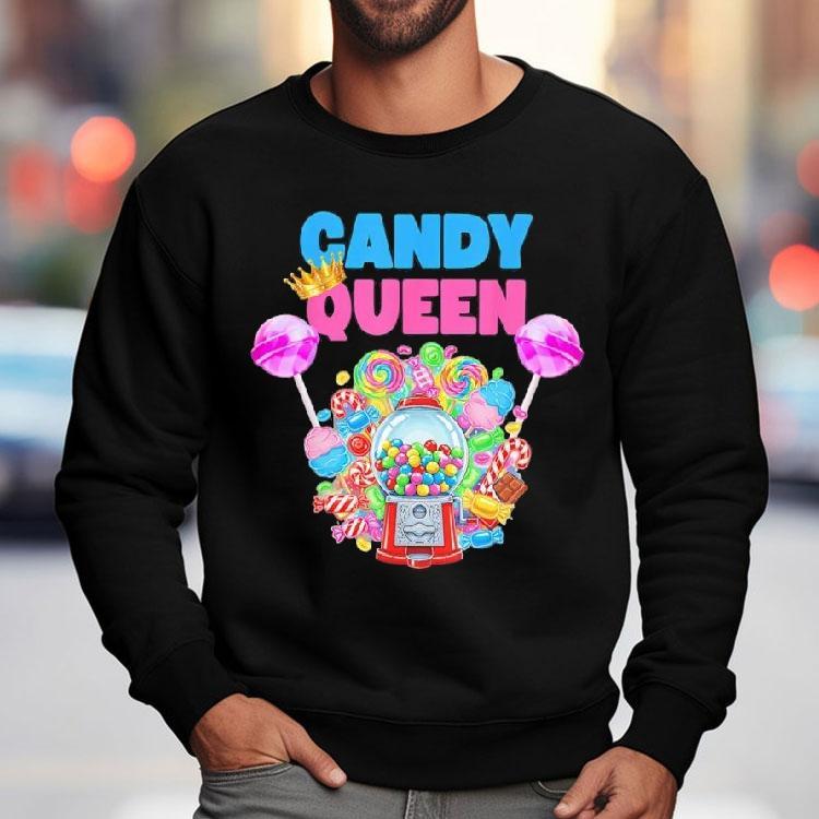 Candy Queen Lollipop Candy Lover Humor Shirt Candy Queen Lollipop Candy Lover Humor Shirt