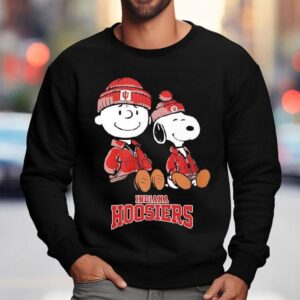 Charlie Brown And Snoopy X Indiana Hoosiers Collegiate Graphic Sweatshirt