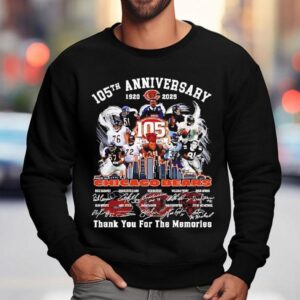 Chicago Bears Th Anniversary List Of Names And Signatures Sweatshirt