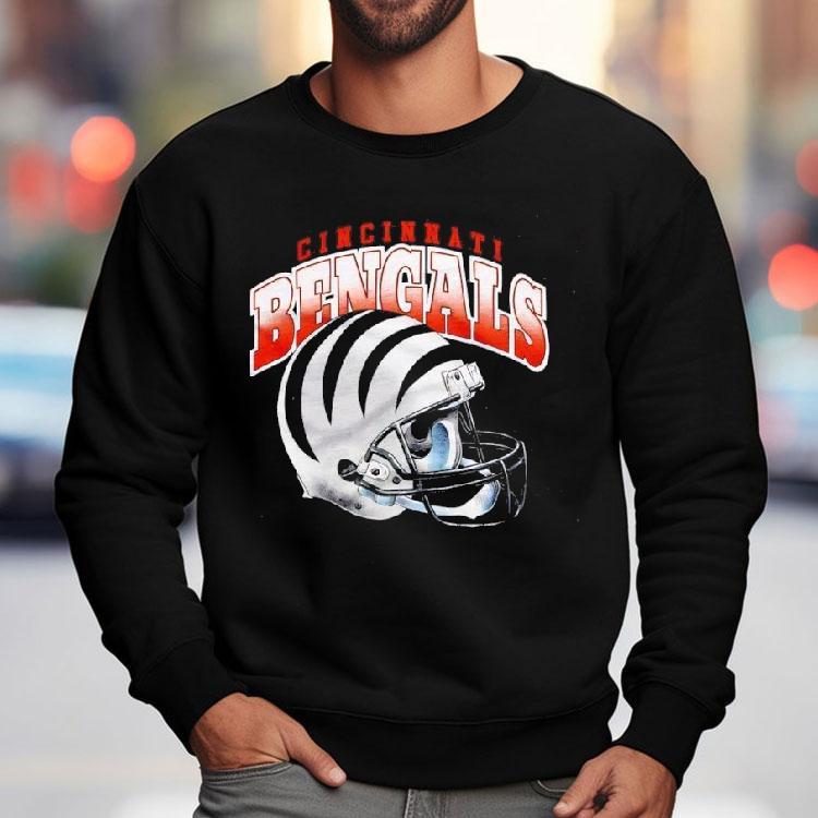 Cincinnati Bengals Gradient Alt Helmet Shirt Cincinnati Bengals Gradient Alt Helmet Shirt