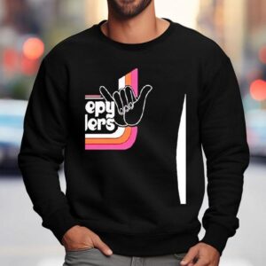 Creepy Fingers Black Aloha Sweatshirt