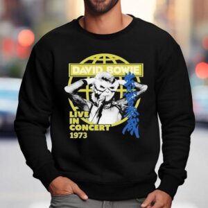 David Bowie Live In Concert Globe Sweatshirt