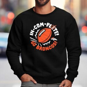 Denver Broncos Incomplete Football Sweatshirt